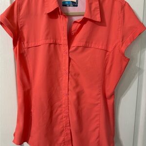 Magellan Outdoors Women's Coral Button-Down Shirt